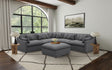 Tampa Furniture Outlet - Coaster - Hobson 6-piece Upholstered Modular Sectional Sofa Charcoal - 551455-SET