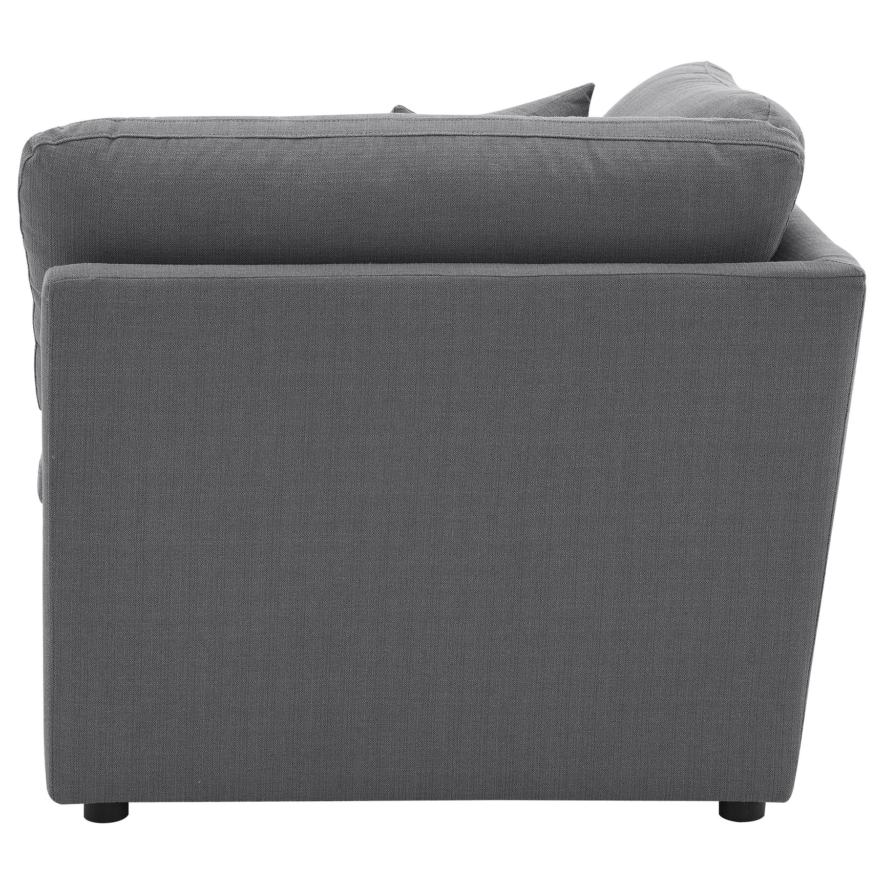 Hobson Upholstered Corner Charcoal - Tampa Furniture Outlet