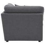 Hobson Upholstered Corner Charcoal - Tampa Furniture Outlet