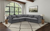 Hobson Upholstered LAF Chair Charcoal - Tampa Furniture Outlet