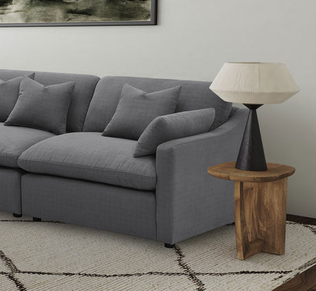 Hobson Upholstered RAF Chair Charcoal - Tampa Furniture Outlet