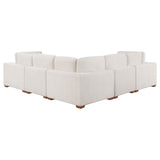 Lakeview 6-piece Upholstered Modular Sectional Sofa Ivory - Tampa Furniture Outlet