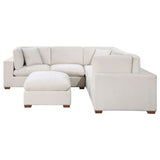 Lakeview 6-piece Upholstered Modular Sectional Sofa Ivory - Tampa Furniture Outlet
