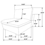 Lakeview 6-piece Upholstered Modular Sectional Sofa Ivory - Tampa Furniture Outlet