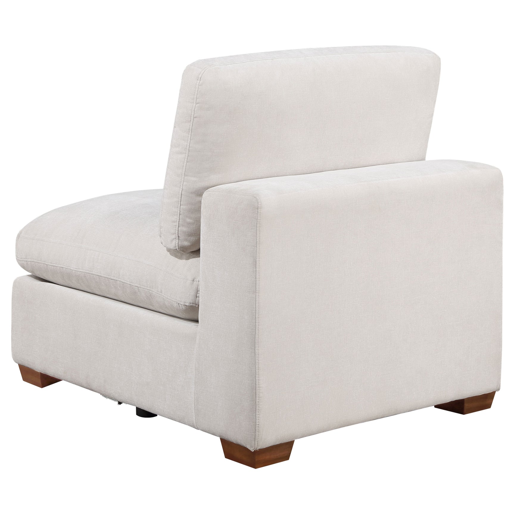 Lakeview 5-piece Upholstered Modular Sectional Sofa Ivory - Tampa Furniture Outlet