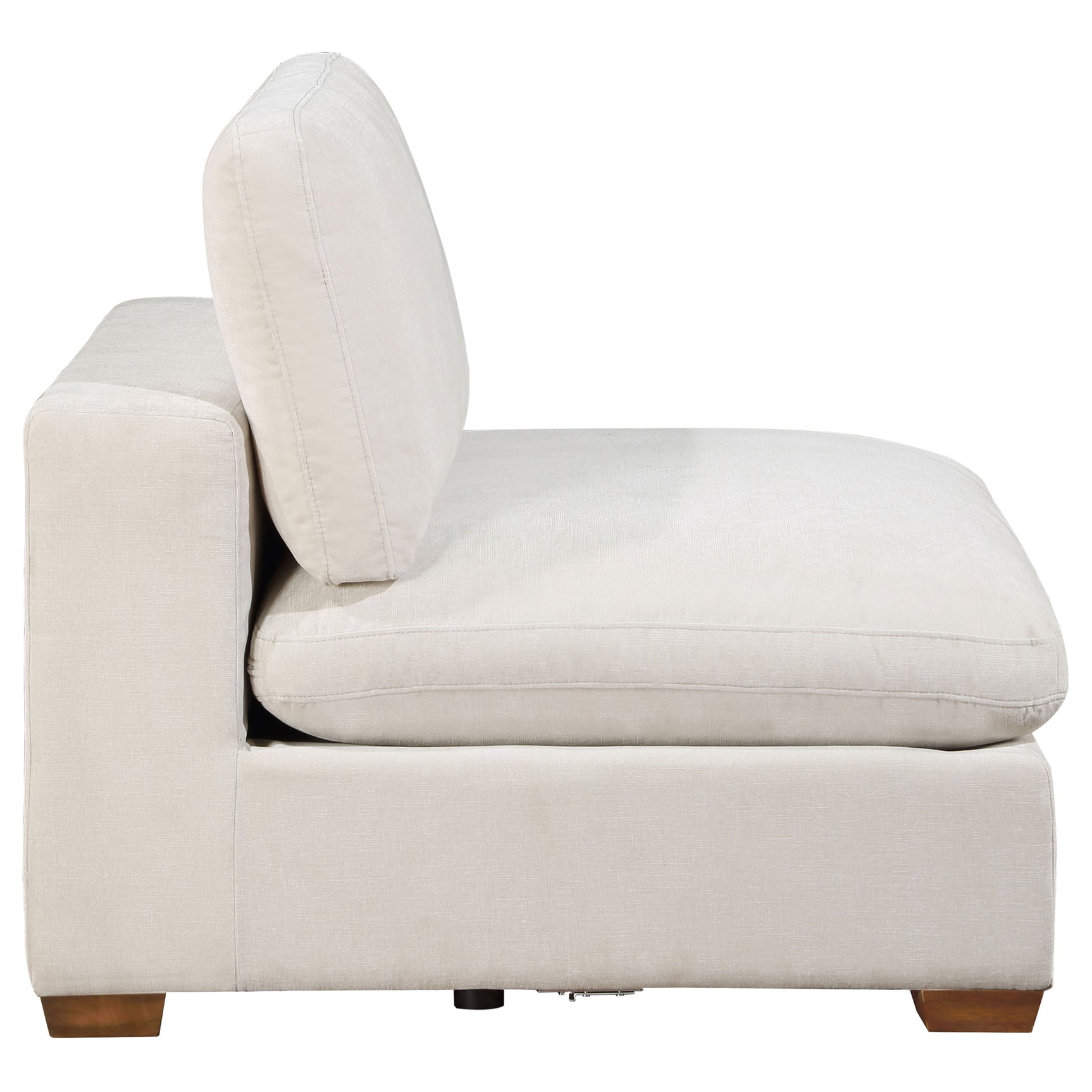 Lakeview 5-piece Upholstered Modular Sectional Sofa Ivory - Tampa Furniture Outlet