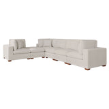 Lakeview 6-piece Upholstered Modular Sectional Sofa Ivory - Tampa Furniture Outlet