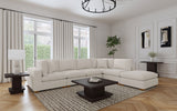 Lakeview Upholstered Armless Chair Ivory - Tampa Furniture Outlet