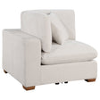 Tampa Furniture Outlet - Coaster - Lakeview Upholstered Corner Chair Ivory - 551462