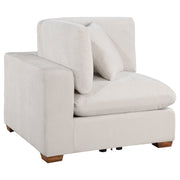 Tampa Furniture Outlet - Coaster - Lakeview Upholstered Corner Chair Ivory - 551462