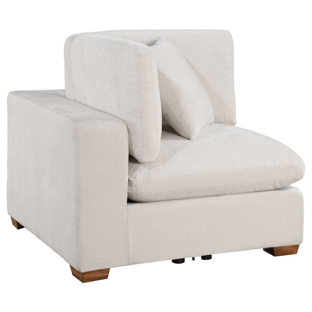 Tampa Furniture Outlet - Coaster - Lakeview Upholstered Corner Chair Ivory - 551462