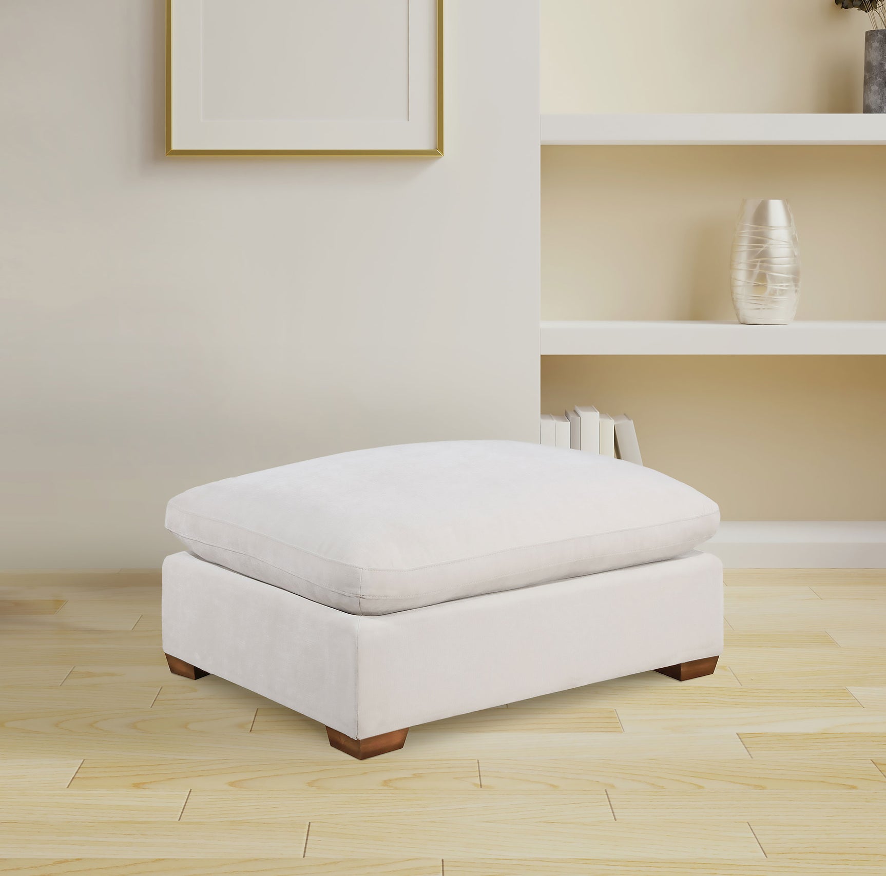 Lakeview Rectangular Upholstered Ottoman Ivory - Tampa Furniture Outlet