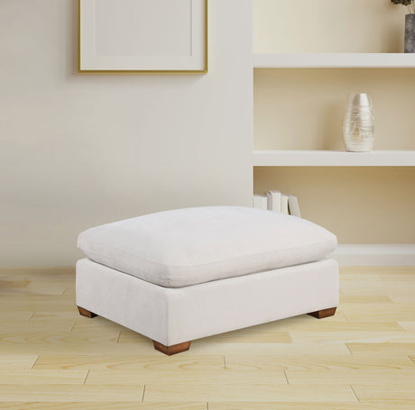 Lakeview Rectangular Upholstered Ottoman Ivory - Tampa Furniture Outlet