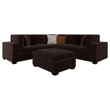 Lakeview 6-piece Upholstered Modular Sectional Chocolate - Tampa Furniture Outlet