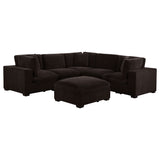 Lakeview 6-piece Upholstered Modular Sectional Chocolate - Tampa Furniture Outlet