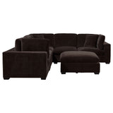 Lakeview 6-piece Upholstered Modular Sectional Chocolate - Tampa Furniture Outlet