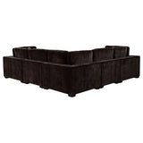 Lakeview 6-piece Upholstered Modular Sectional Chocolate - Tampa Furniture Outlet
