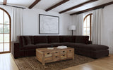 Tampa Furniture Outlet - Coaster - Lakeview 6-piece Upholstered Modular Sectional Chocolate - 551464-SET