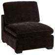 Tampa Furniture Outlet - Coaster - Lakeview Upholstered Armless Chair Dark Chocolate - 551464