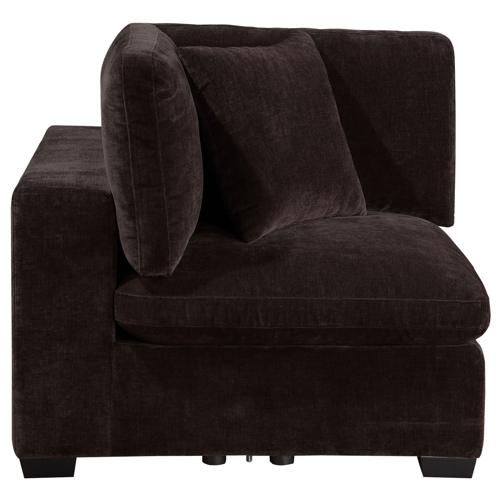 Lakeview Upholstered Corner Chair Dark Chocolate - Tampa Furniture Outlet