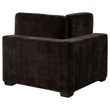 Lakeview Upholstered Corner Chair Dark Chocolate - Tampa Furniture Outlet