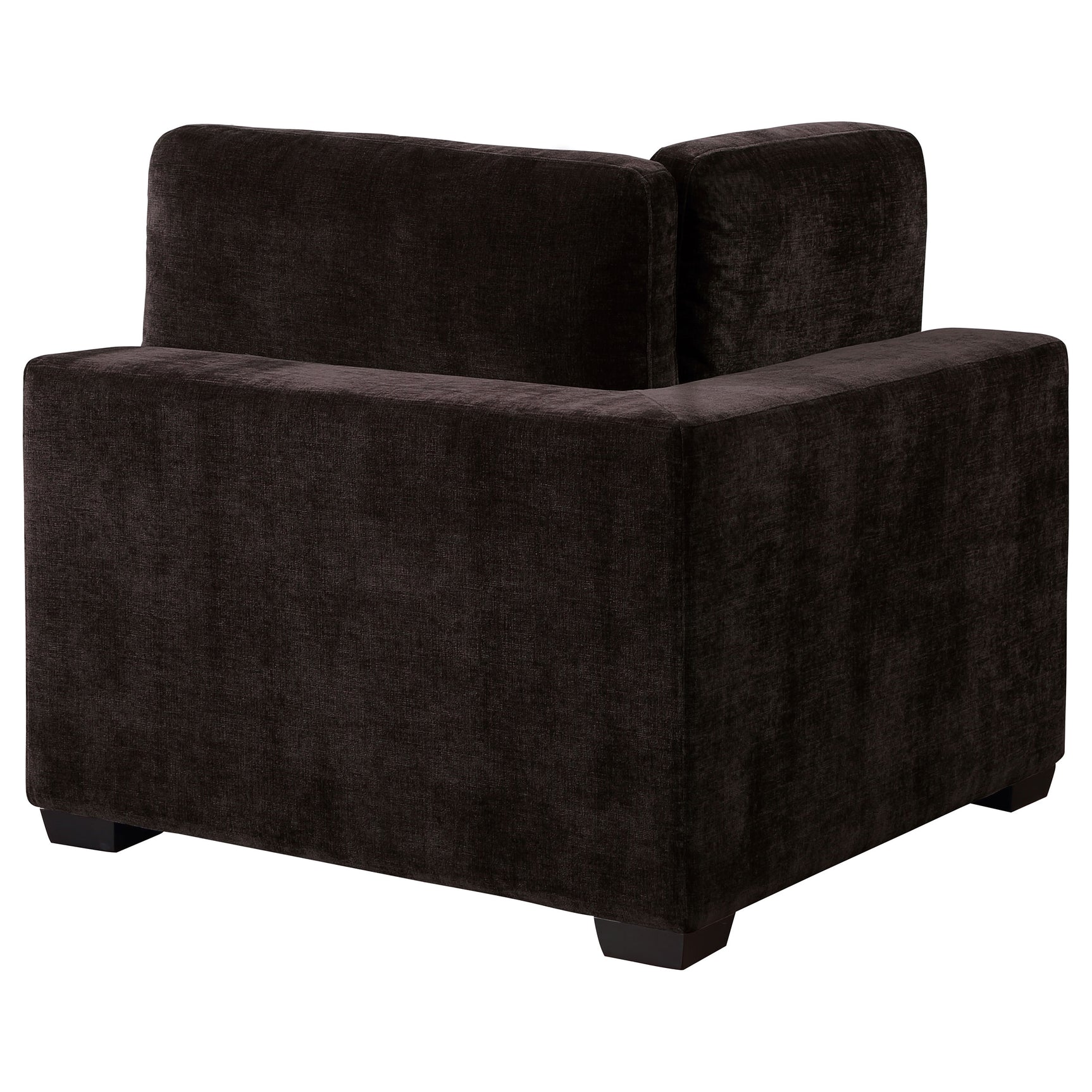 Lakeview Upholstered Corner Chair Dark Chocolate - Tampa Furniture Outlet