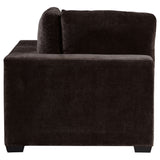 Lakeview Upholstered Corner Chair Dark Chocolate - Tampa Furniture Outlet