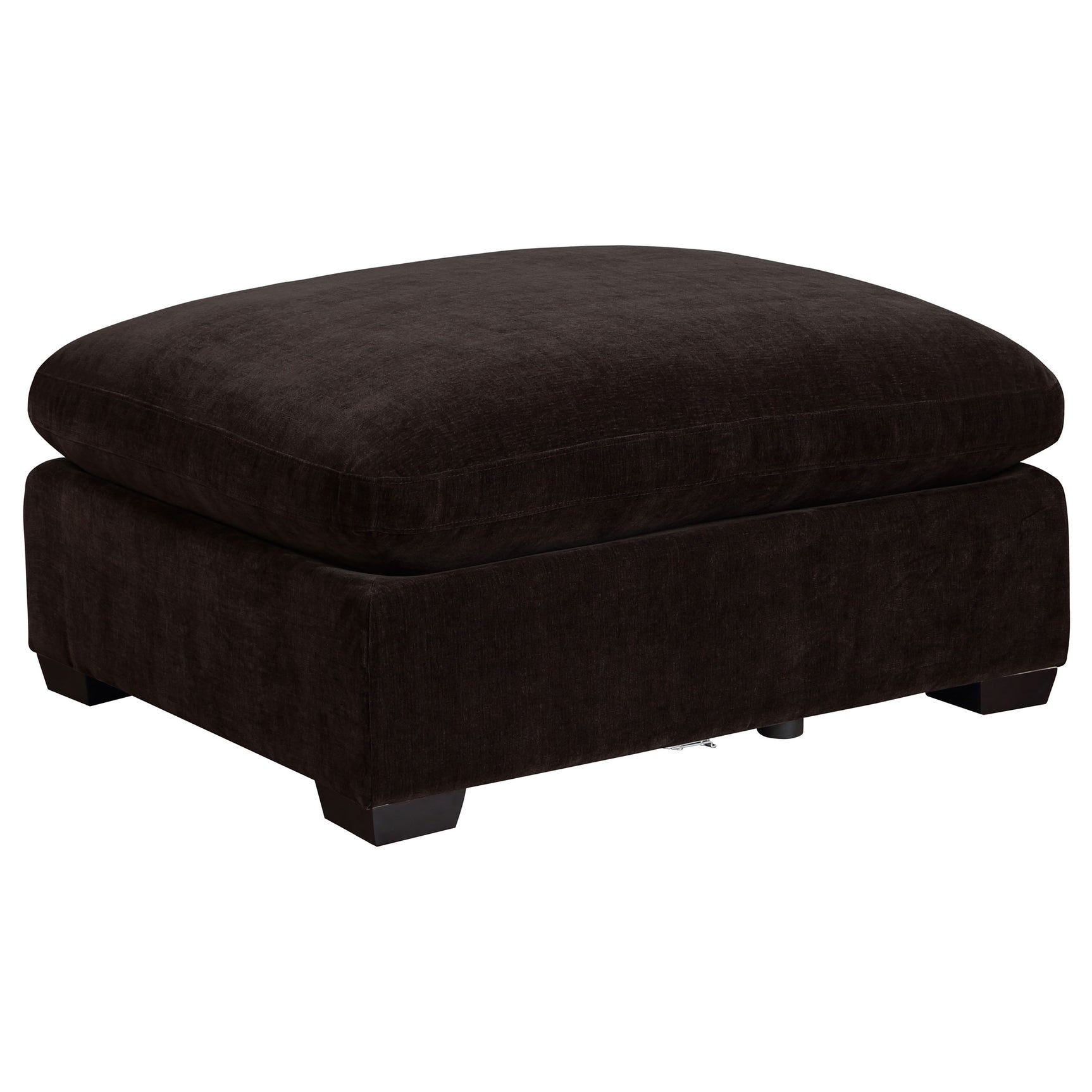 Tampa Furniture Outlet - Coaster - Lakeview Rectangular Upholstered Ottoman Dark Chocolate - 551466