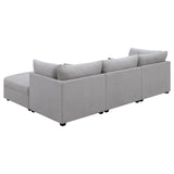 Cambria 4-piece Upholstered Modular Sectional Sofa Grey - Tampa Furniture Outlet