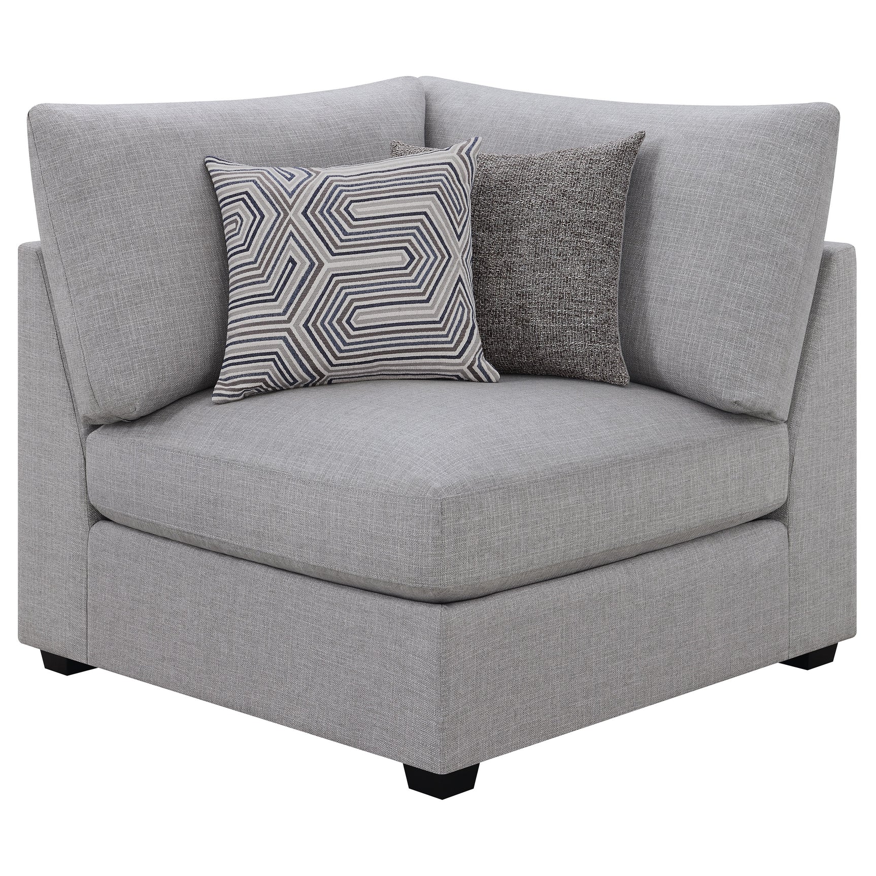 Cambria 4-piece Upholstered Modular Sectional Sofa Grey - Tampa Furniture Outlet