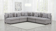 Tampa Furniture Outlet - Coaster - Cambria 5-piece Upholstered Modular Sectional Sofa Grey - 551511-S5A