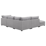 Cambria 5-piece Upholstered Modular Sectional Sofa Grey - Tampa Furniture Outlet
