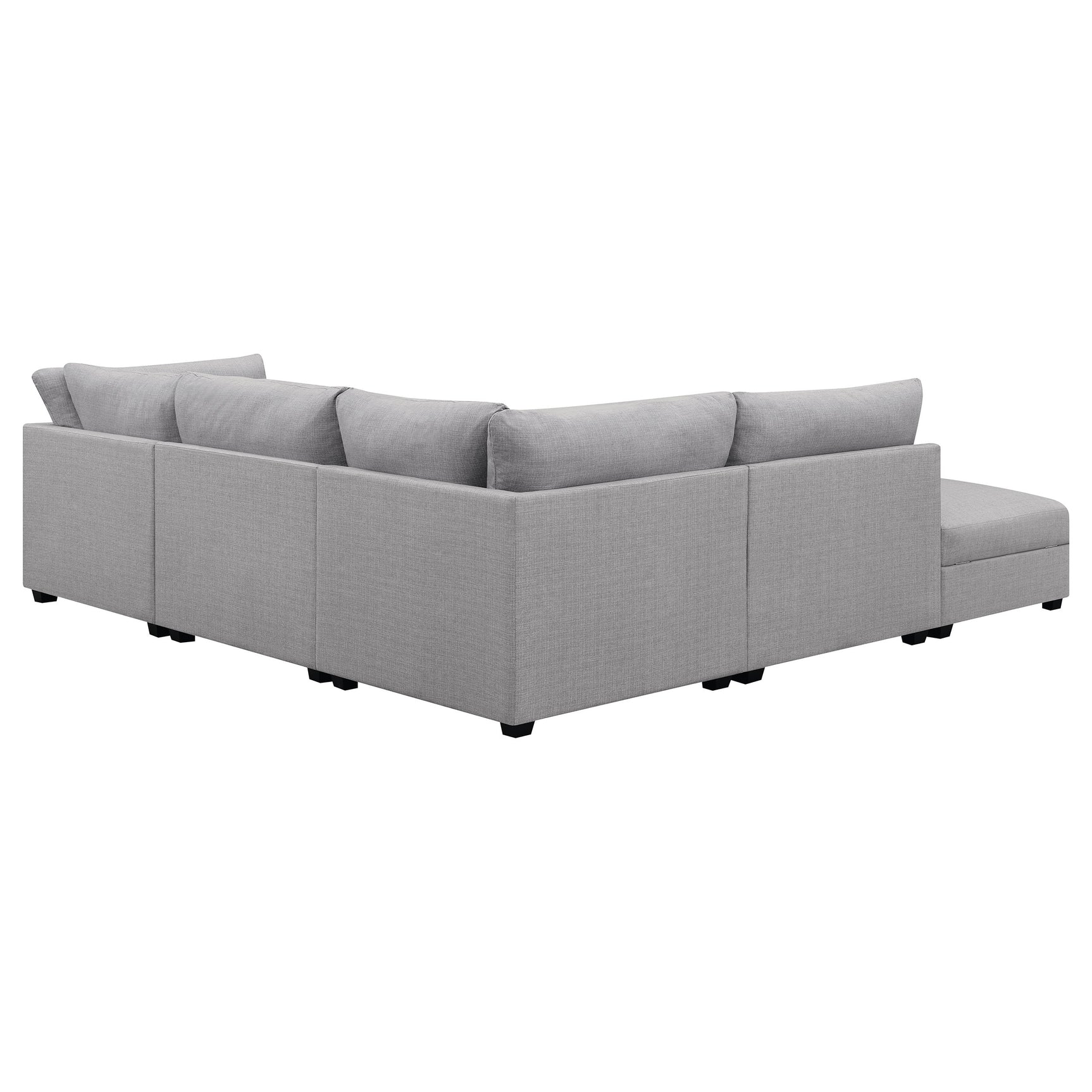 Cambria 5-piece Upholstered Modular Sectional Sofa Grey - Tampa Furniture Outlet