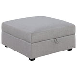 Cambria 5-piece Upholstered Modular Sectional Sofa Grey - Tampa Furniture Outlet