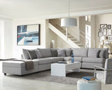 Tampa Furniture Outlet - Coaster - Cambria 6-piece Upholstered Modular Sectional Sofa Grey - 551511-S6A