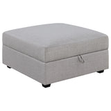 Cambria 6-piece Upholstered Modular Sectional Sofa Grey - Tampa Furniture Outlet