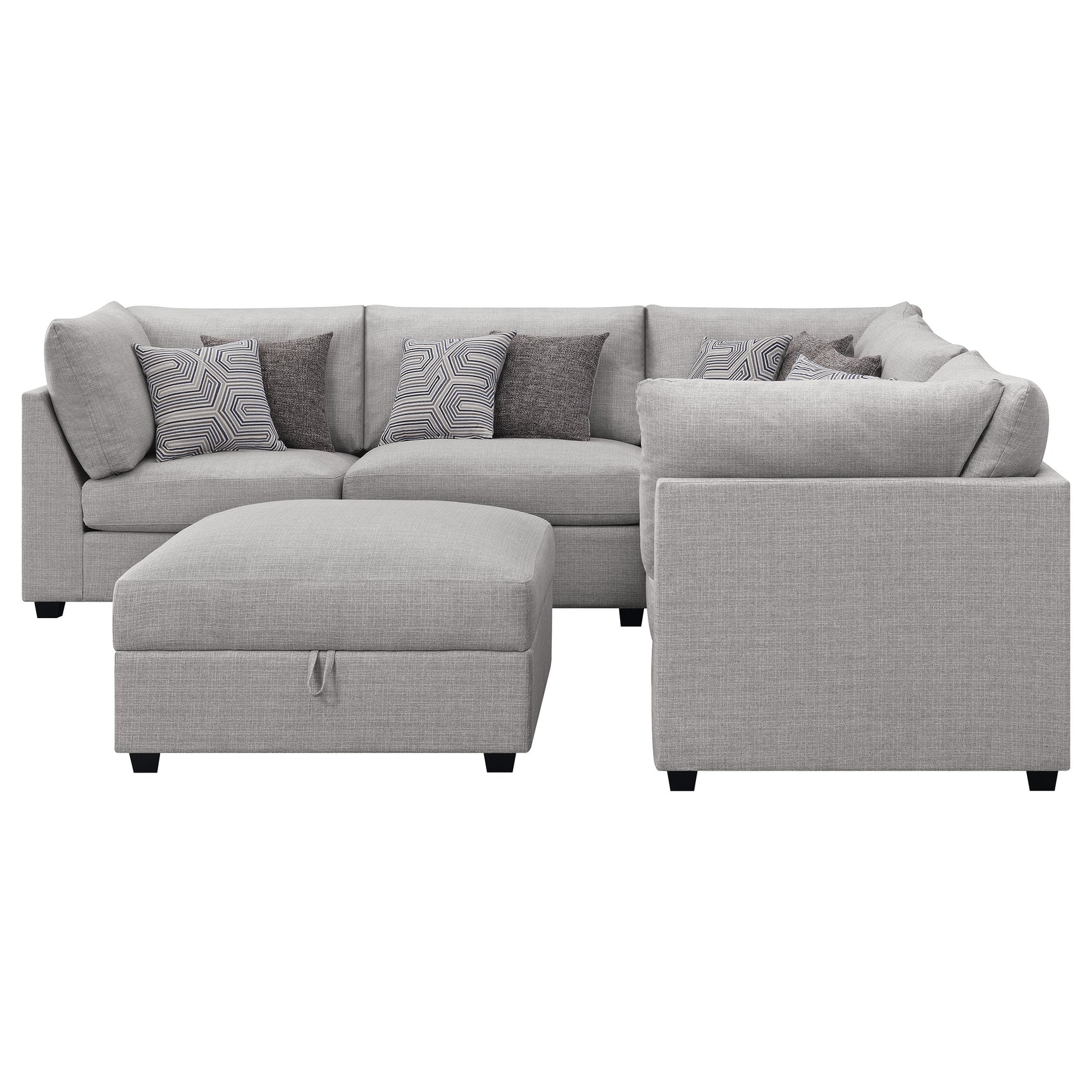 Cambria 6-piece Upholstered Modular Sectional Sofa Grey - Tampa Furniture Outlet