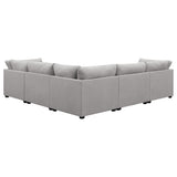 Cambria 6-piece Upholstered Modular Sectional Sofa Grey - Tampa Furniture Outlet