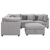 Cambria 6-piece Upholstered Modular Sectional Sofa Grey - Tampa Furniture Outlet