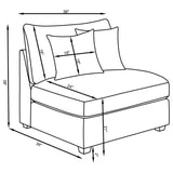 Cambria 6-piece Upholstered Modular Sectional Sofa Grey - Tampa Furniture Outlet