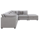 Cambria 6-piece Upholstered Modular Sectional Sofa Grey - Tampa Furniture Outlet
