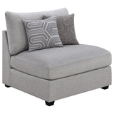 Cambria 6-piece Upholstered Modular Sectional Sofa Grey - Tampa Furniture Outlet