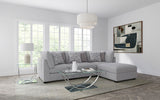 Cambria Upholstered Armless Chair Grey - Tampa Furniture Outlet