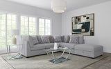Cambria Upholstered Armless Chair Grey - Tampa Furniture Outlet