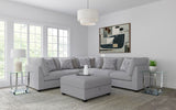 Cambria Upholstered Armless Chair Grey - Tampa Furniture Outlet