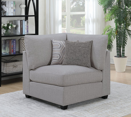 Cambria Upholstered Corner Grey - Tampa Furniture Outlet