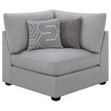 Tampa Furniture Outlet - Coaster - Cambria Upholstered Corner Grey - 551512