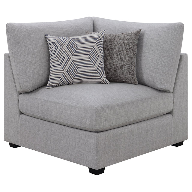 Tampa Furniture Outlet - Coaster - Cambria Upholstered Corner Grey - 551512