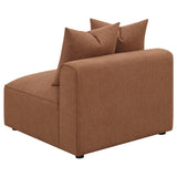 Jennifer 6-piece Upholstered Modular Sectional Terracotta - Tampa Furniture Outlet