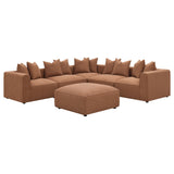 Jennifer Upholstered Armless Chair Terracotta - Tampa Furniture Outlet